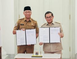 Gubernur Mirza dan Gubernur DKI Jakarta MoU Tingkatkan Kerjasama Apps JAKI dan Tracking Distribusi Pangan