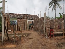 Progres Rehab RTLH TMMD Kodim 0421/Lampung Selatan Masuki Tahap Konstruksi Utama