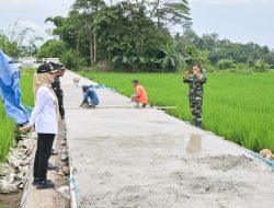 Bupati Nanda Dampingi Wasev Panglima TNI Tinjau TMMD Ke-127 Kodim 0421/Lampung Selatan